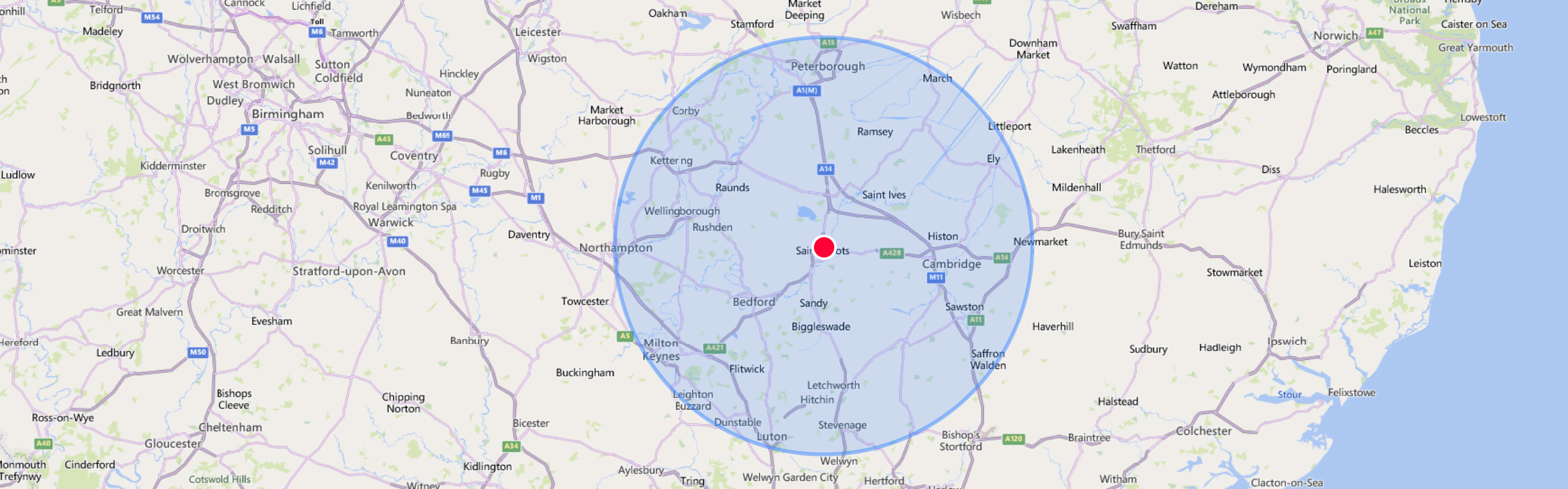 27 mile radius area for servicing