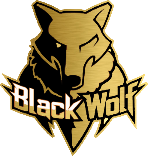Black wolf logo