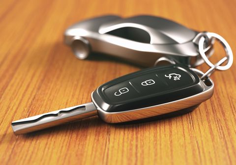 car key with car keyring